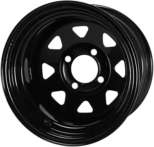 SGC 12″ Steel Wheel – Black – Slotted